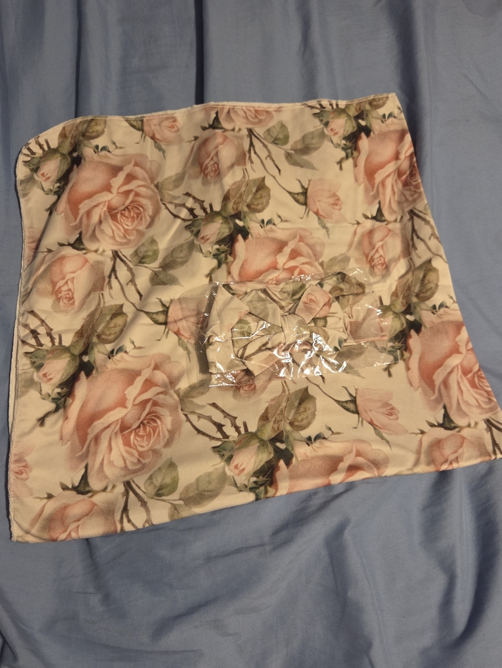 💐Floral Swaddle And Matching Headband💐